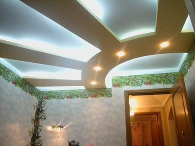 потолки из гипсокартона ( солнышко ) часть 3 / plasterboard ceilings (sun) Part 3